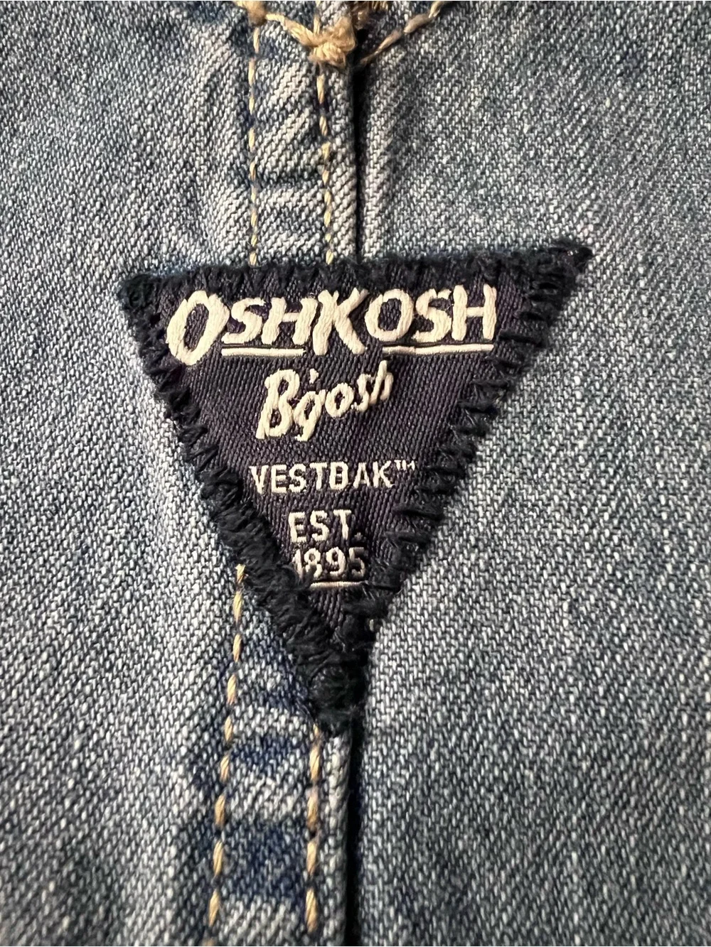 OshKosh B'gosh Light Blue Faded Denim Bib Shortalls for Kids Size 12 Months